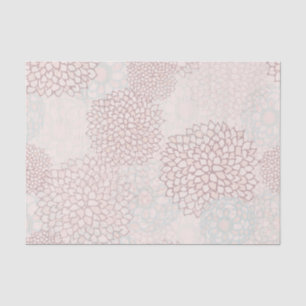 Lavender and White Flower Burst Tissue Paper
