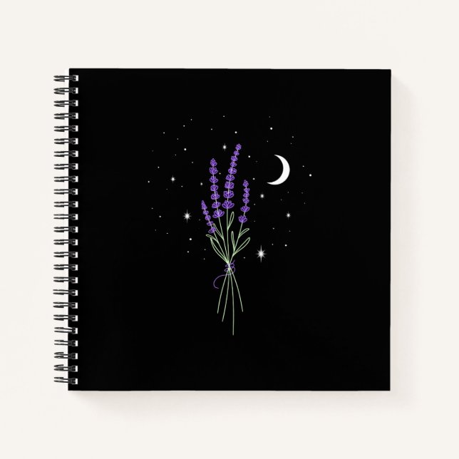 Lavender at Night Notebook (Front)