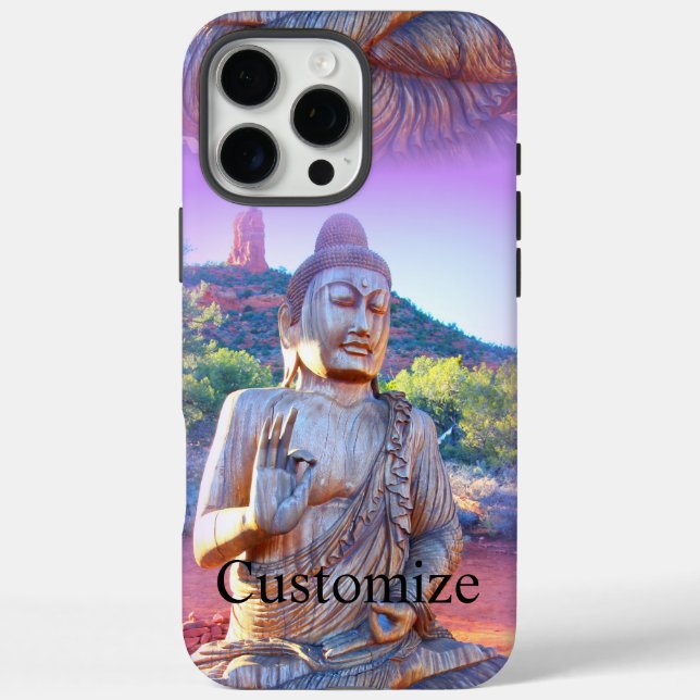lavender aura buddha Case-Mate iPhone case (Back)