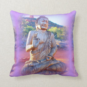 lavender aura buddha cushion