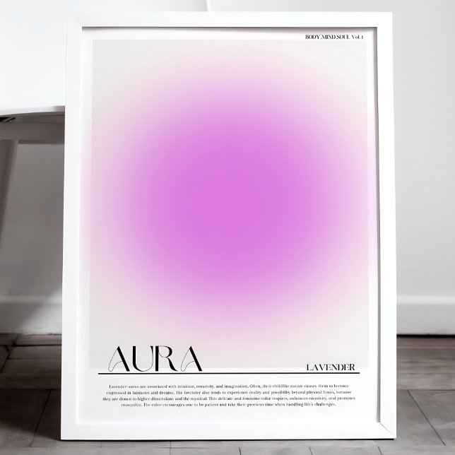 Lavender Aura Poster (Creator Uploaded)