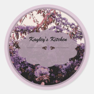 Lavender azaleas jar labels