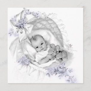 Lavender Baby Shower Invitation