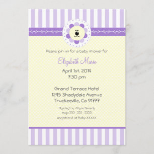 Lavender Baby Shower Invitation