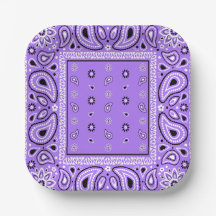 Lavender Bandanna Purple Paisley Party
