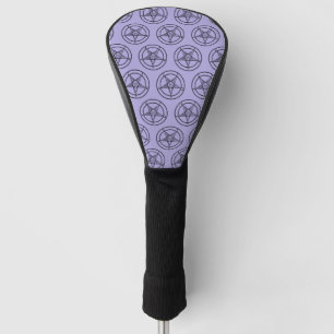 Lavender Baphomet Pentagram Satanic Golf Head Cover