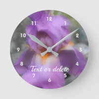 Lavender Bearded Iris Flower Personalised