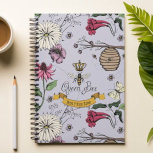 Lavender Best Mum Ever Queen Bee Notebook