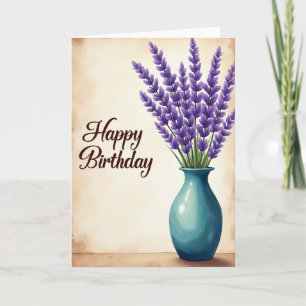 Lavender Birthday Bloom Card