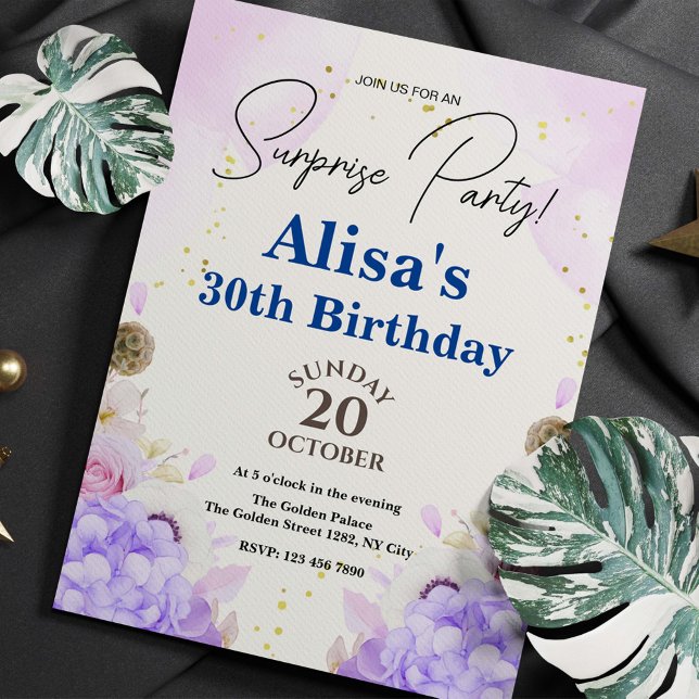 Lavender Birthday Invitation (Creator Uploaded)