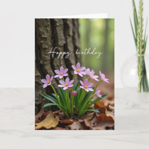 Lavender Birthday Wish Card