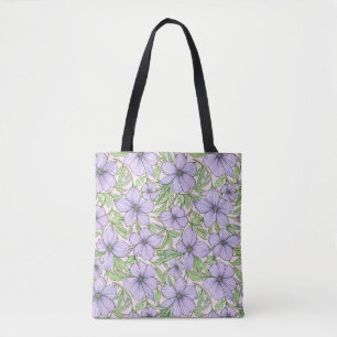 Lavender Bloom Floral Tote Bag