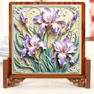 Lavender Blossom Ceramic Tile