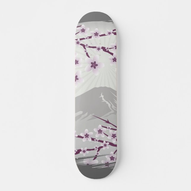 Lavender Blossom Skateboard (Front)