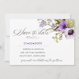 Lavender Blossom Whispers Save The Date