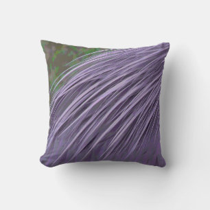 Lavender Blue Feathers Cushion