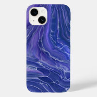 Lavender Blue Marble Acrylic Abstract