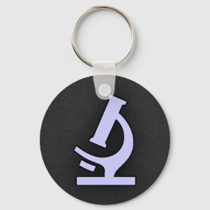 Lavender Blue Microscope Key Ring