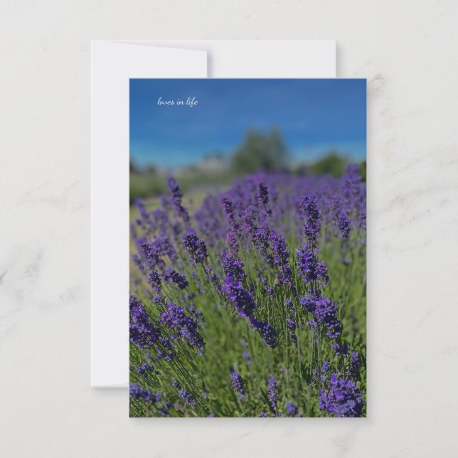 Lavender & Blue Skies Card (Front)