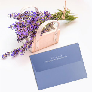 Lavender Blue Spring Lilacs Love Cherish Matching Envelope