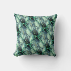Lavender Blue & Turquoise Abstract Decor Pillow