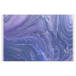 Lavender Blue Very Peri Marble Acrylic Abstract  Fabric
