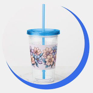 Lavender Blushing Acrylic Tumbler