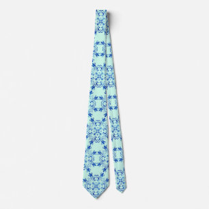 lavender botanical art tie