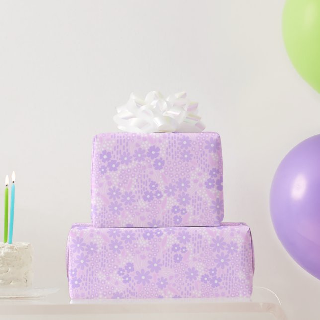 Lavender botanical wrapping paper (Party Gifts)