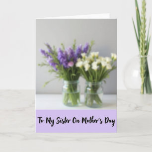 Lavender Bouquet Mothers Card