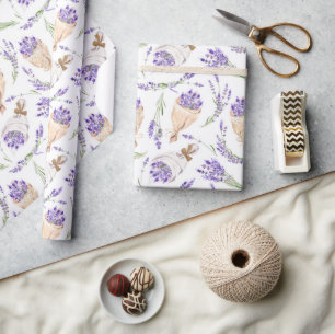 Lavender Bouquet Wrapping Paper