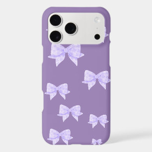 Lavender Bow Coquette iPhone Case