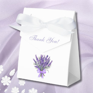 Lavender Bow Floral Bridal Shower Favour Box