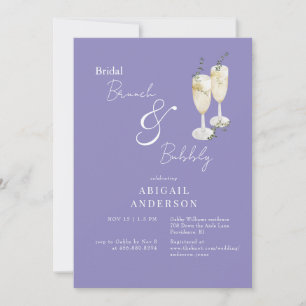 Lavender Bridal Brunch & Bubbly Shower II Invitation