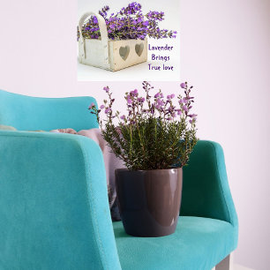 Lavender Brings True Love Saying Poster Wall Art