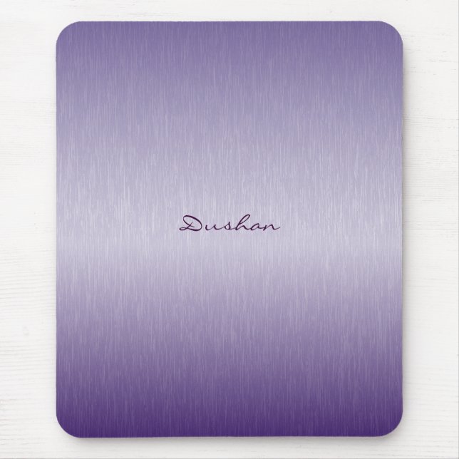 Lavender Brushed Metal Mouse Pad (Front)