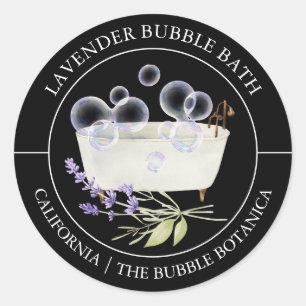 Lavender Bubble Bath label