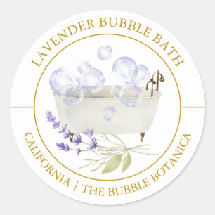 Lavender Bubble Bath label