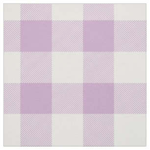 Lavender Buffalo Check Pattern Fabric