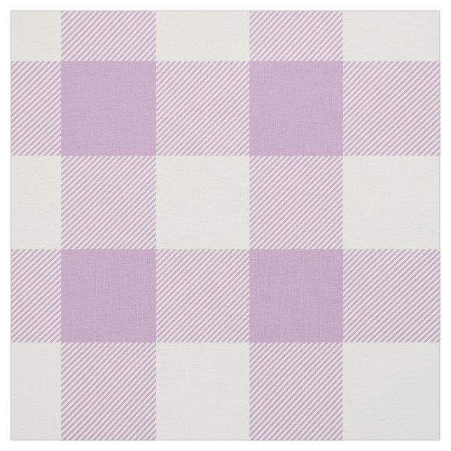 Lavender Buffalo Check Pattern Fabric (Swatch)