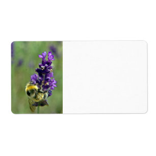 Lavender Bumblebee Watercolor