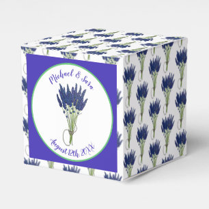 Lavender Bunch Garden Party Wedding Bridal Shower Favour Box