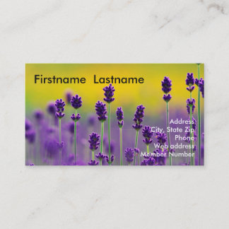 Lavender Business Card 1
