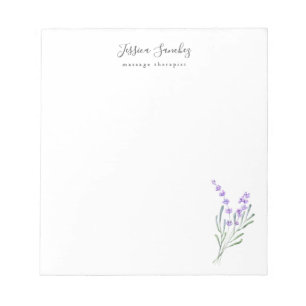 Lavender Business Name Notepad