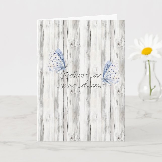 Lavender Butterfly Dreams Card (Small Plant)