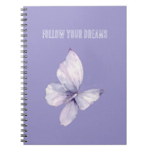 Lavender Butterfly Dreams  Notebook