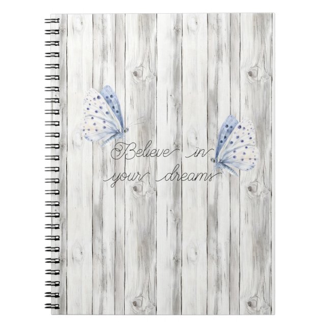 Lavender Butterfly Dreams Notebook (Front)