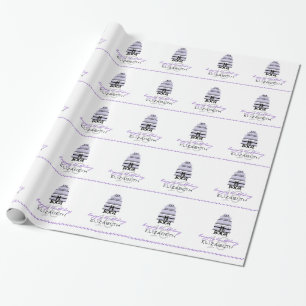 Lavender Cake-Personalised 16th Birthday Wrapping Paper