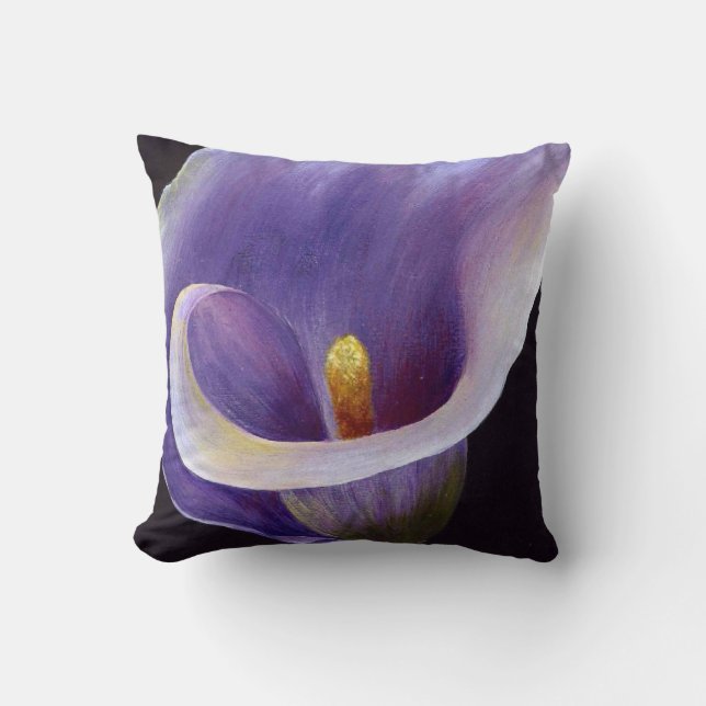 Lavender Calla Lily Cushion (Front)