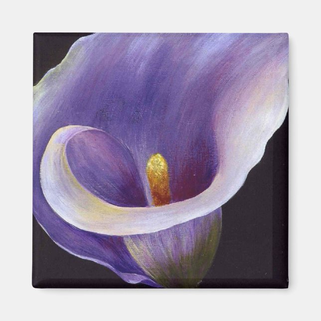 Lavender Calla Lily Magnet (Front)